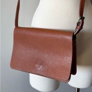 Vintage Ralph Lauren Tan Leather Crossbody Bag